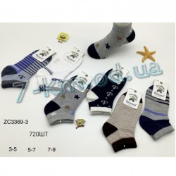 Шкарпетки для хлопчиків KiE_C5027-6 бавовна 12 шт (3-9 лет)