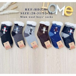 Шкарпетки для хлопчиків KiE_HD3206 хутро 12 шт (25-35 р)