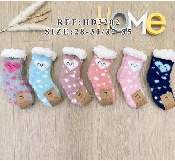 Шкарпетки для дівчаток KiE_HD3202 хутро 12 шт (25-35 р)