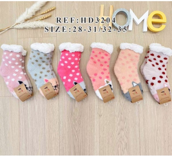 Шкарпетки для дівчаток KiE_HD3204 хутро 12 шт (25-35 р)