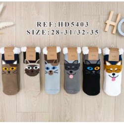 Шкарпетки для дівчаток KiE_HD5403 хутро 12 шт (25-35 р)