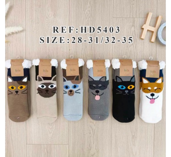 Шкарпетки для дівчаток KiE_HD5403 хутро 12 шт (25-35 р)