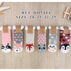 Шкарпетки для дівчаток KiE_HD5404 хутро 12 шт (25-35 р)