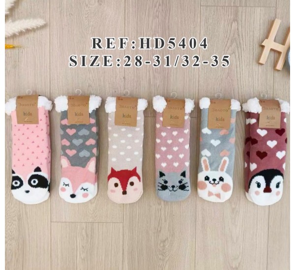 Шкарпетки для дівчаток KiE_HD5404 хутро 12 шт (25-35 р)