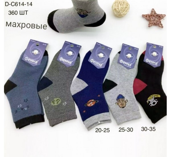 Шкарпетки для хлопчиків KiE_D-C614-14 махра 12 шт (20-35 р)