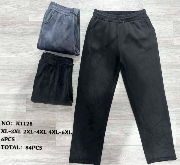 Спорт штаны женские вельвет 6 шт (1-6XL) KiE_K1128