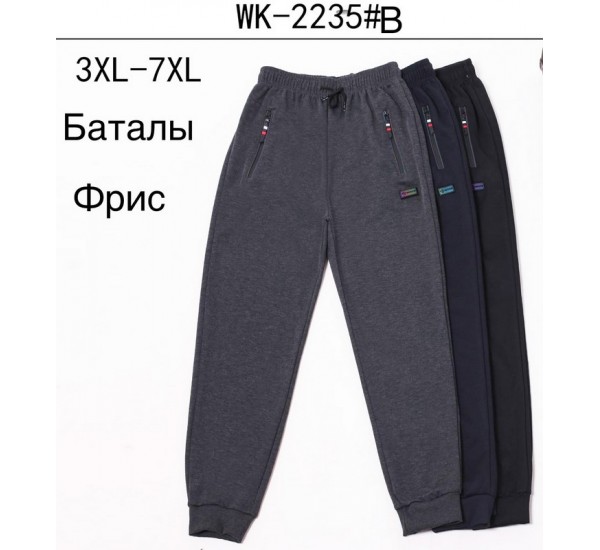 Спорт штаны мужские на флисе 5 шт (3-7XL) LaM_WK-2235