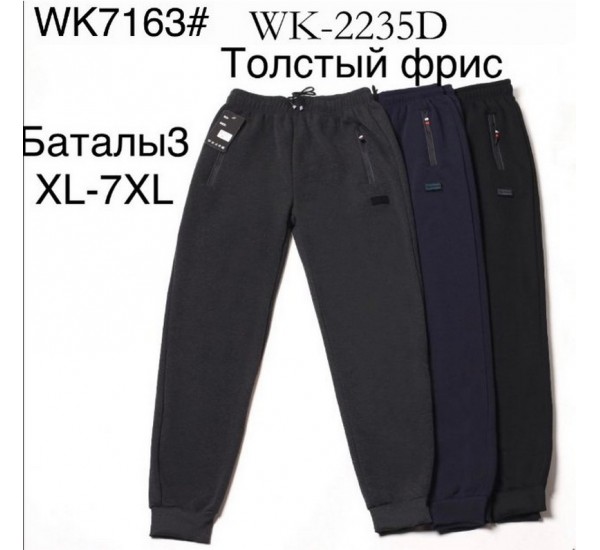 Спорт штаны мужские на флисе 5 шт (3-7XL) LaM_WK7163