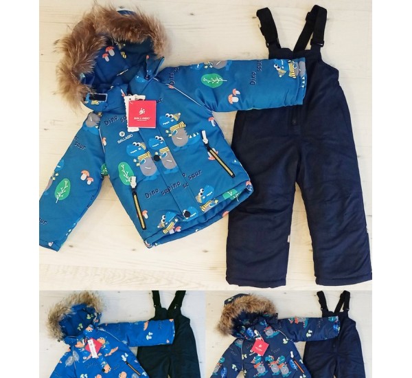 Комбінезон с курткою для хлопчиків 5 шт плащівка/хутро (74-98 см) MiLi_2305