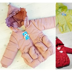 Куртка для дівчаток 3 шт плащівка/хутро (2-4 років) MiLi_K-85