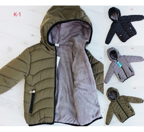 Куртка для мальчиков 4 шт плащёвка/мех (4-7 лет) MiLi_140719