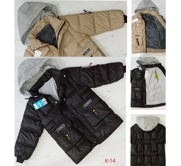 Куртка для мальчиков 4 шт плащёвка/флис (8-11 лет) MiLi_K-14