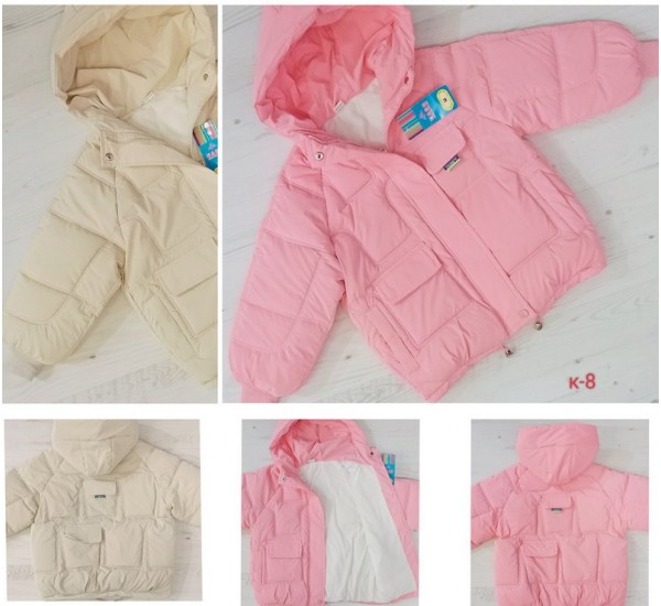 Куртка для девочек 5 шт плащёвка/флис (4-8 лет) MiLi_K-8