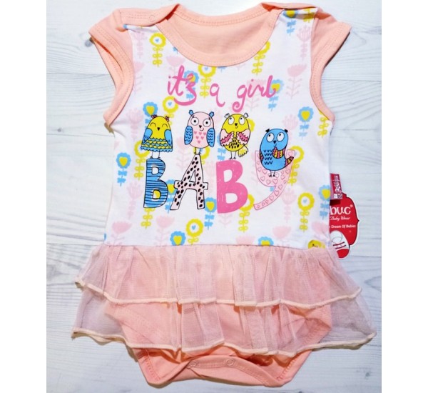 Боди-платье для новорожденных MiLi_270316 коттон 4 шт (62-80 см)