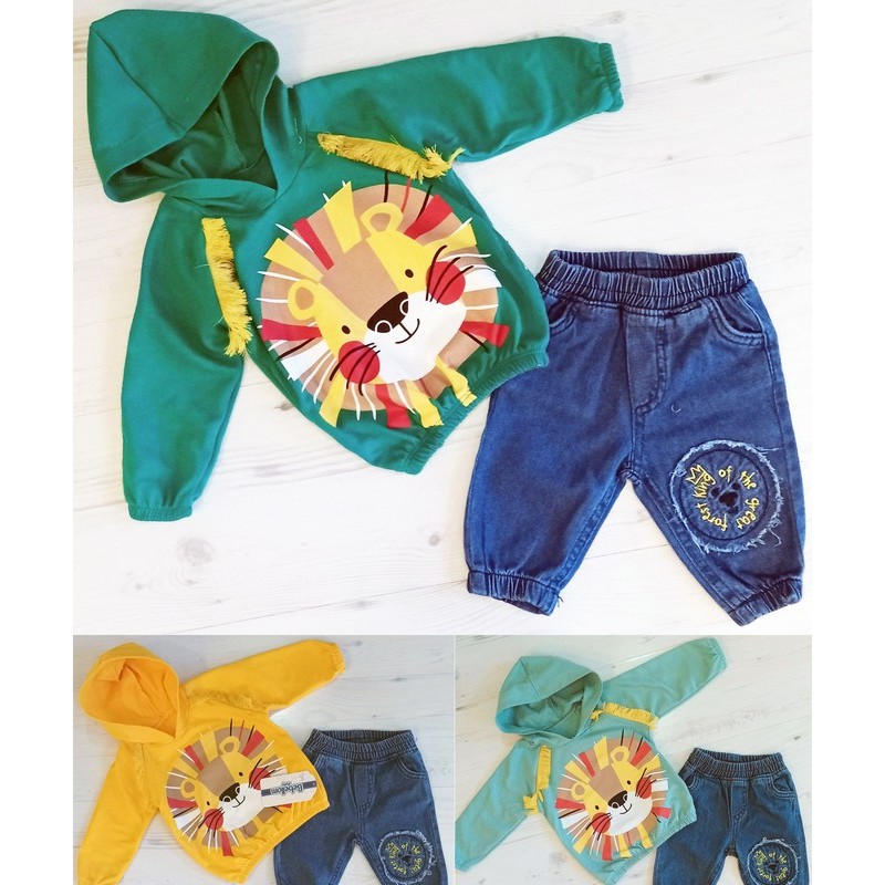 Костюм для немовлят 4 шт бавовна (6-24 міс) MiLi_704a