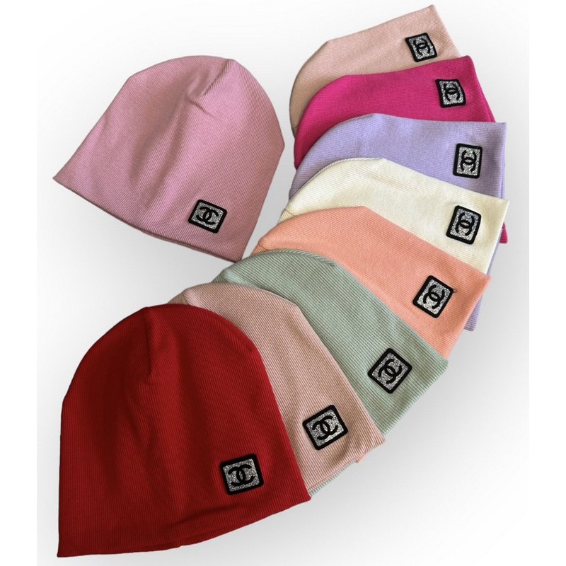 Шапка для дівчаток (50-52 р) 5 шт подвійна рубчик ML903_021006