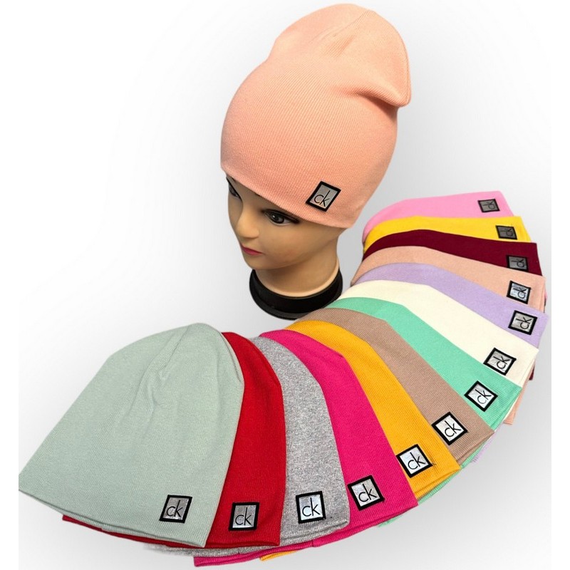 Шапка для дівчаток (52-54 р) 5 шт подвійна рубчик ML903_021017