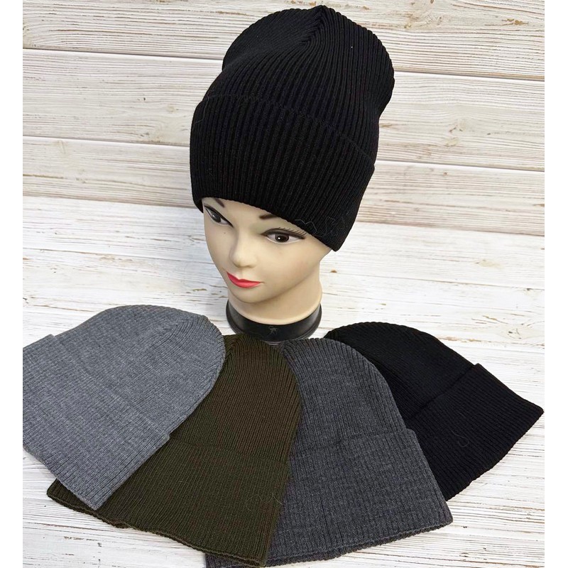 Шапка чоловіча 5 шт в'язка ML903_011042