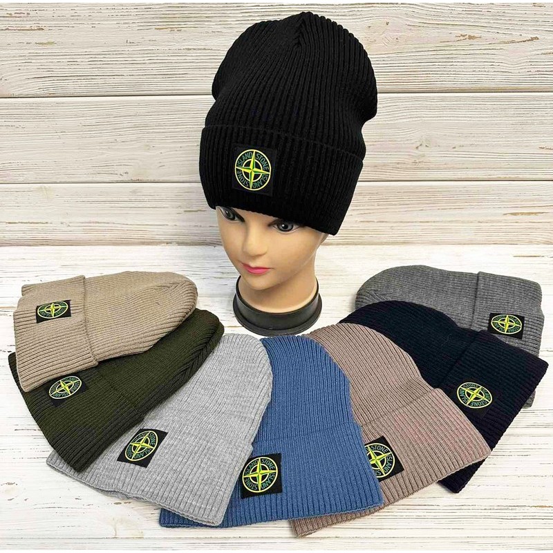 Шапка для мальчиков (54-56 р) 5 шт вязка/флис ML903_011087