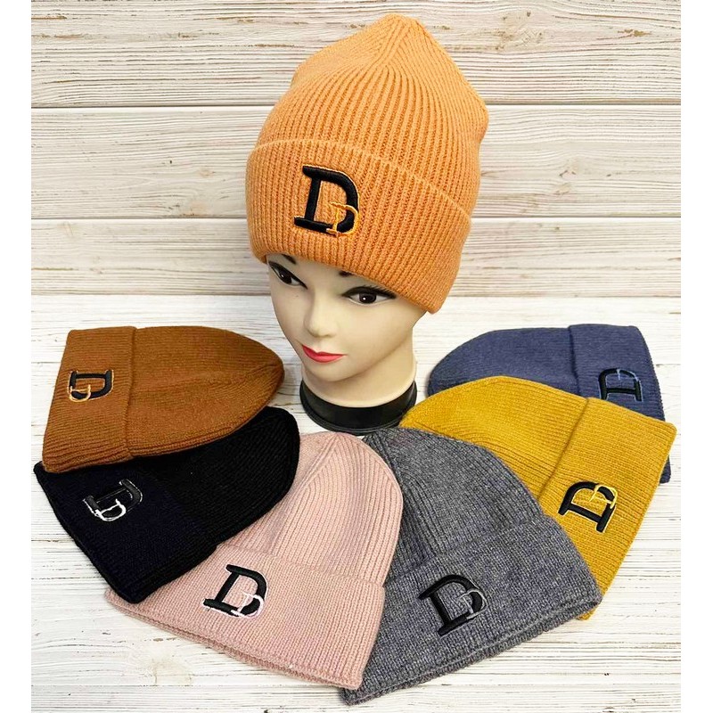 Шапка женская 5 шт вязка/одинарная ML903_030932