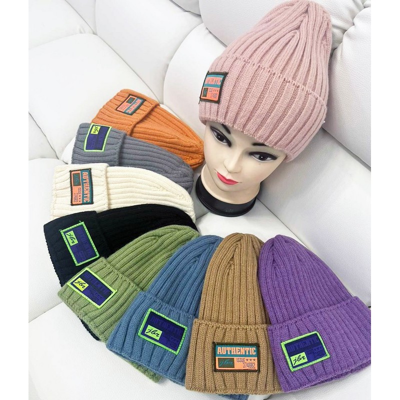 Шапка женская 5 шт вязка/одинарная ML903_030936