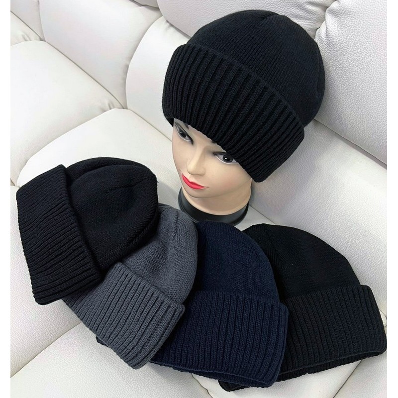 Шапка чоловіча 5 шт в'язка/фліс ML903_030969