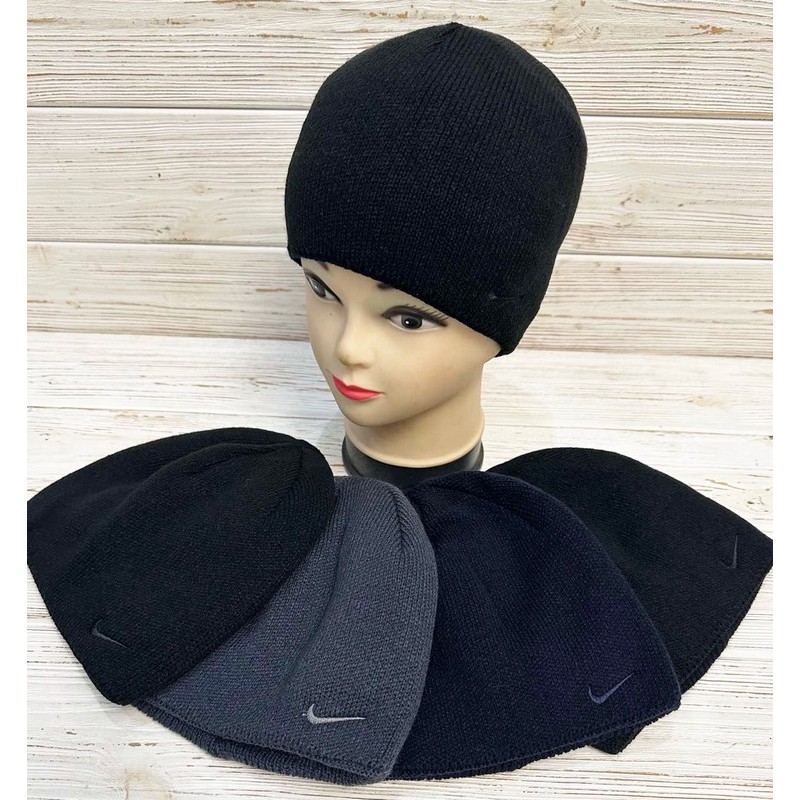 Шапка чоловіча 5 шт в'язка/фліс ML903_030970