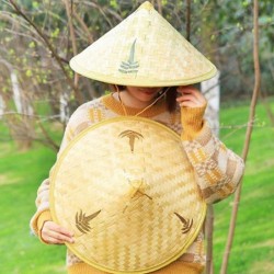 Шляпа вьетнамская 5 шт (56-58 р) бамбук HLP_060559