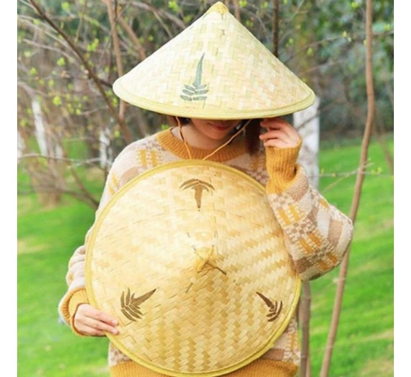 Шляпа вьетнамская 5 шт (56-58 р) бамбук HLP_060559
