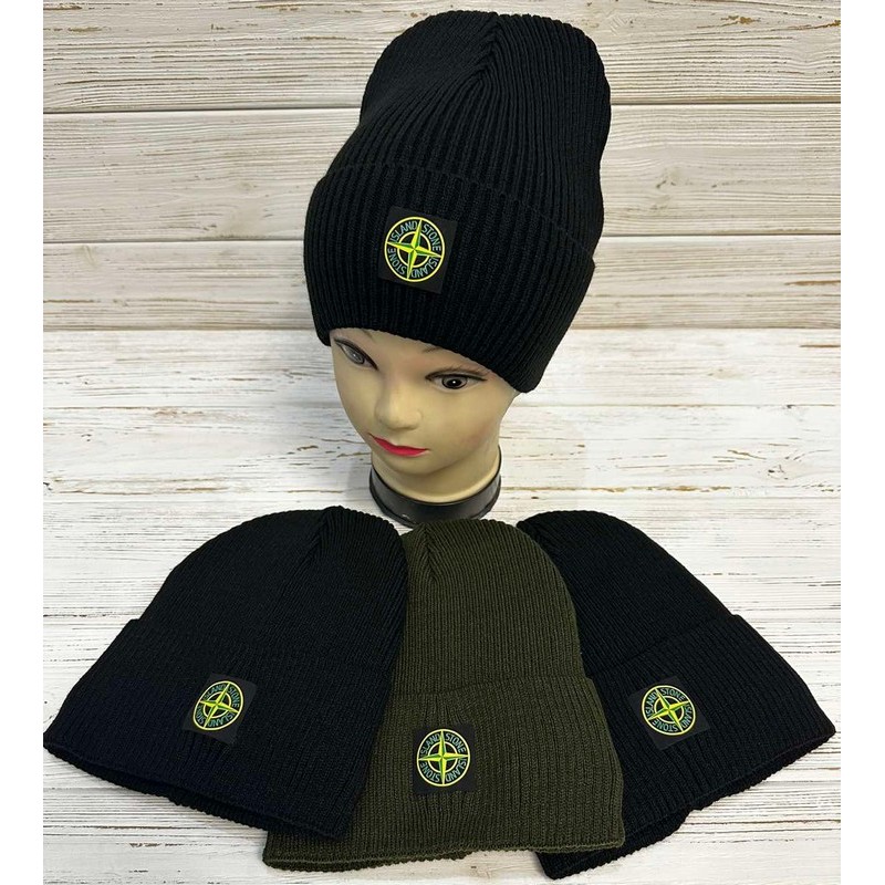 Шапка чоловіча 5 шт в'язка/фліс ML903_191165