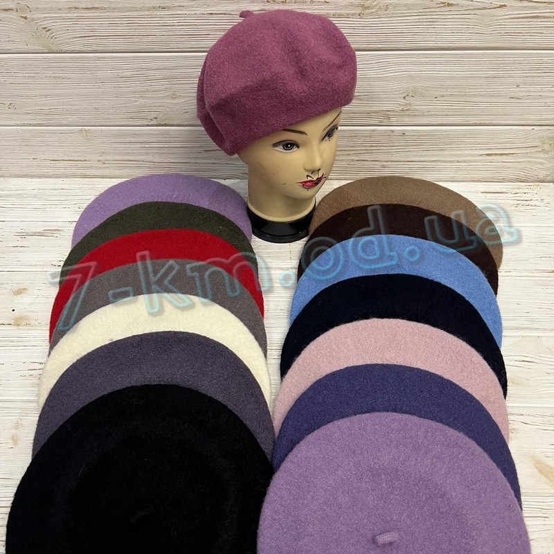 Берет жіночий ML903_270948 букле 5 шт