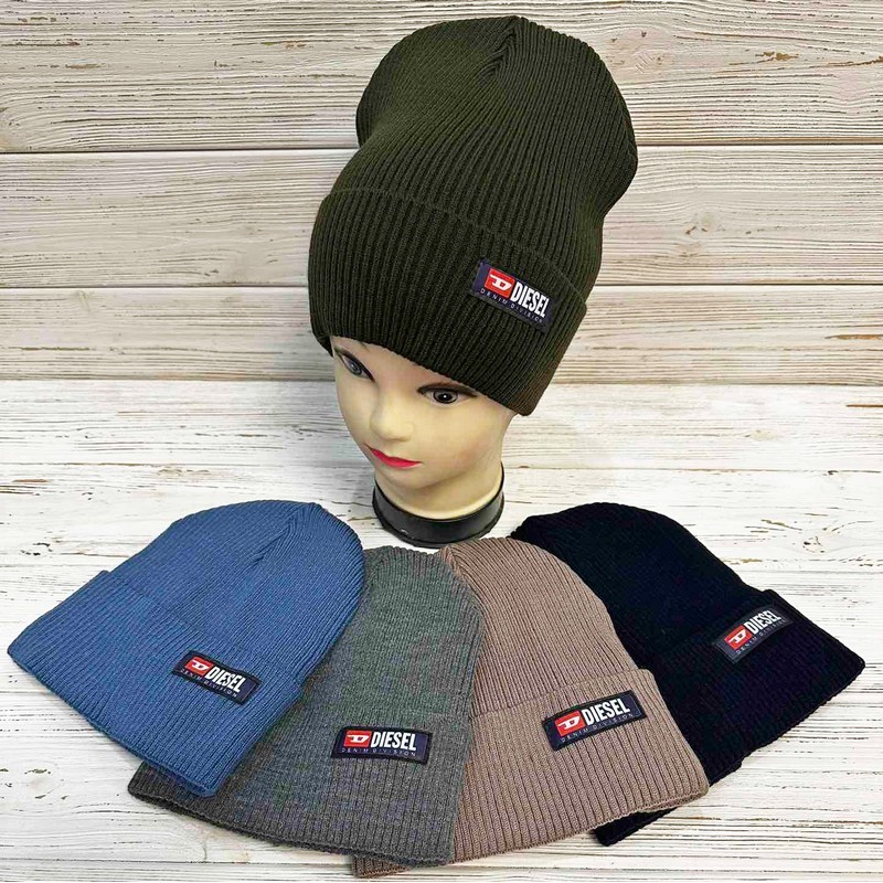 Шапка для мальчиков 5 шт (52-55 р) вязка/флис ML903_261002