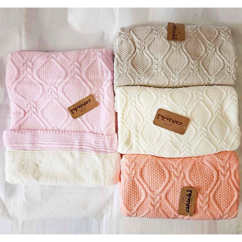 Плед в'язаний для немовлят акрил/травка 1 шт (90х100 см) ViT_2021