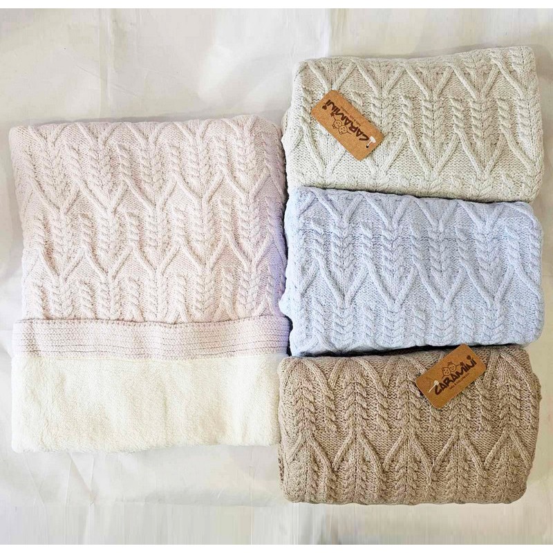 Плед в'язаний для немовлят акрил/травка 1 шт (90х100 см) ViT_2080