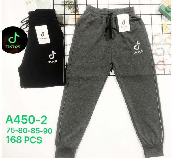 Спорт штаны для девочек 12 шт (75-90 см) трикотаж PaH_A450-2