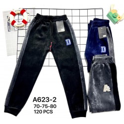 Спорт штани для хлопчиків 6 шт (70-80 см) велюр/хутро KiE_A623-2