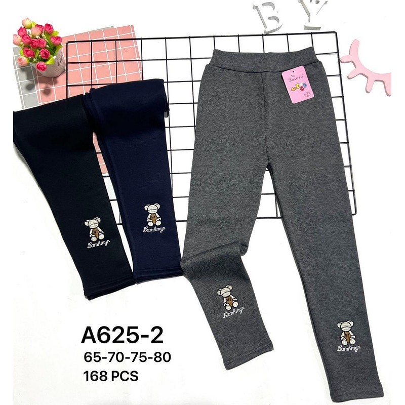 Лосины для девочек 6 шт (65-80 см) трикотаж/мех KiE_A625-2