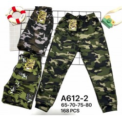 Спорт штани для хлопчиків 12 шт (65-80 см) трикотаж/хутро PaH_A612-2