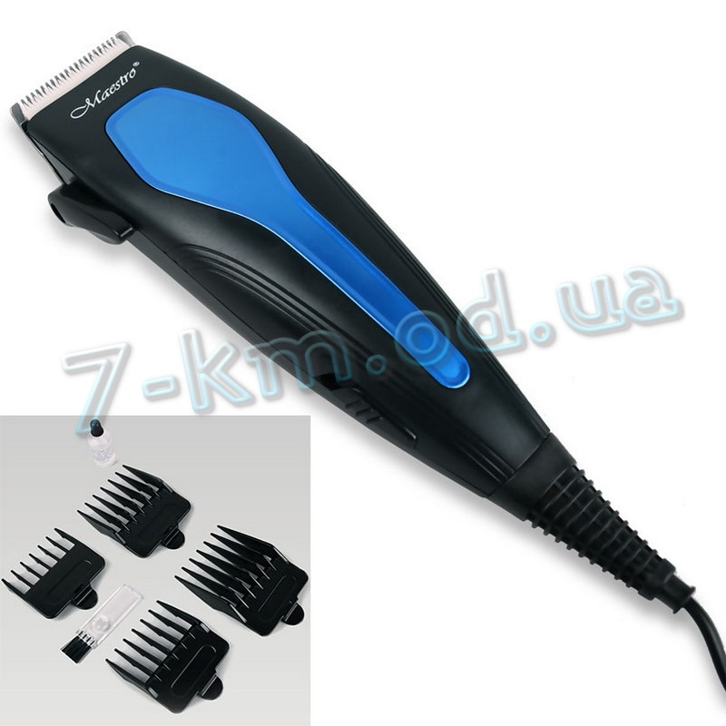 Машинка для стрижки PoS_MR-651C-BLUE Maestro 15 W 20 шт/ящ
