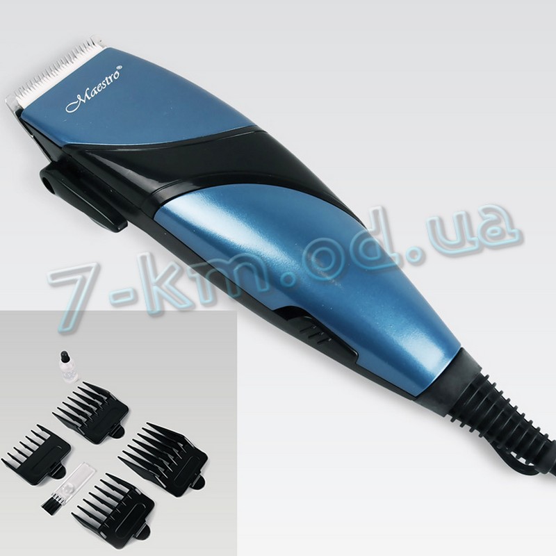 Машинка для стрижки PoS_MR-655C-BLUE Maestro 15 W 20 шт/ящ