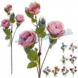 Ветка розы искусственная жухлая C14_ R-55 (20 штук)
