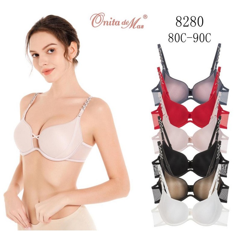 Бюстгальтер жіночий RZ3542_8280 поліестер 6 шт (80-90C)