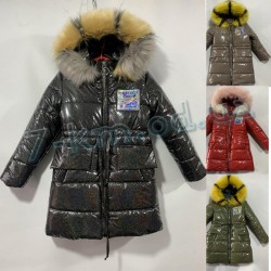 Куртка для девочек SaaL_221101 синтепон/флис 4 шт (6-10 лет)