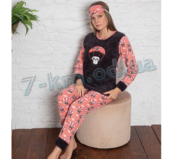 Пижама женская SaN_021003 махра 4 шт (M-2XL)