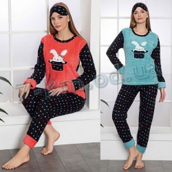 Жіноча піжама SaN_111008 махра 4 шт (M-2XL)