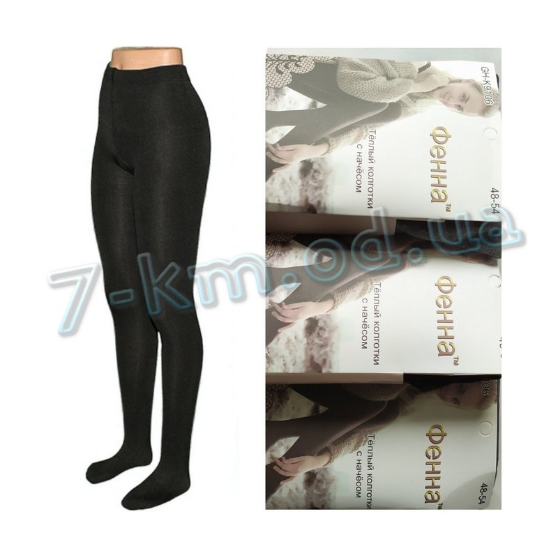 Колготи жіночі теплі з п'ятою SeM_9106B начіс 6 шт (48-54 р)