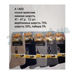 Шкарпетки чоловічі SHR_A1403 вовна 12 шт (41-47 р)