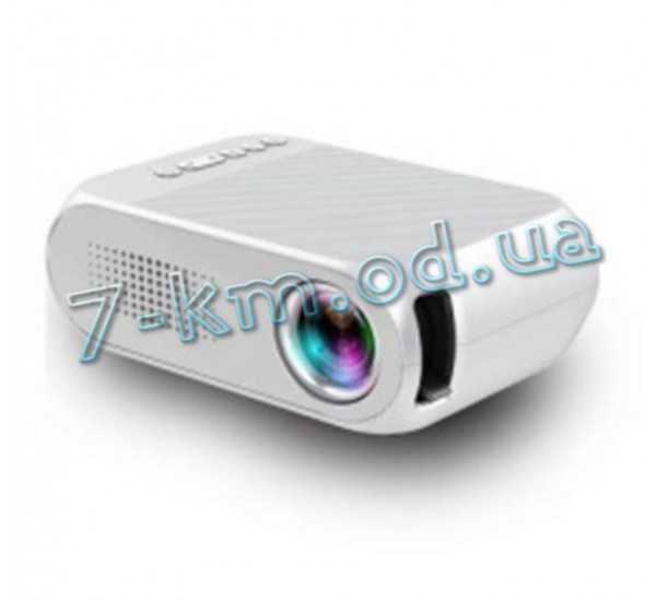 Портативный мини проектор Smart_040154 YG320 для дома лед led White