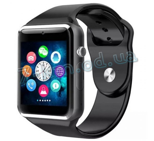 Умные смарт часы-телефон Smart Watch A1 с камерой SIM-картой Черные Smart_090214