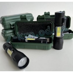 Светодиодный ручной фонарик, яркий аккумуляторный USB фонарь карманный Smart_210207